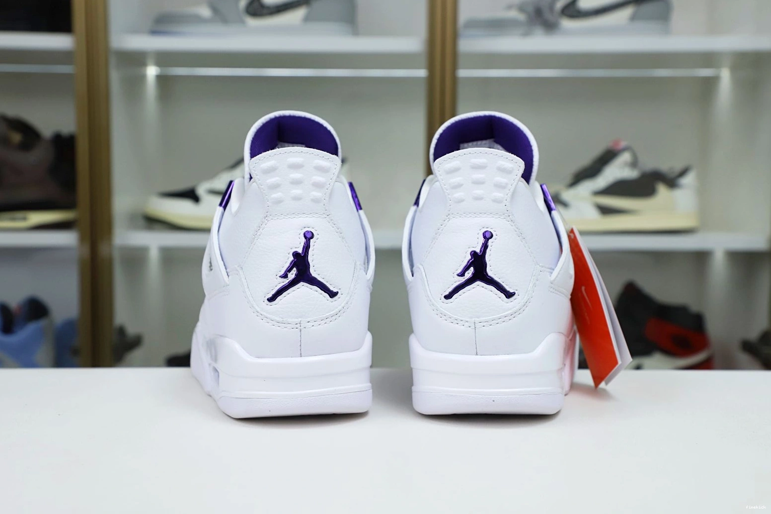 METALLIC JORDAN 4 AIR PURPLE 0128